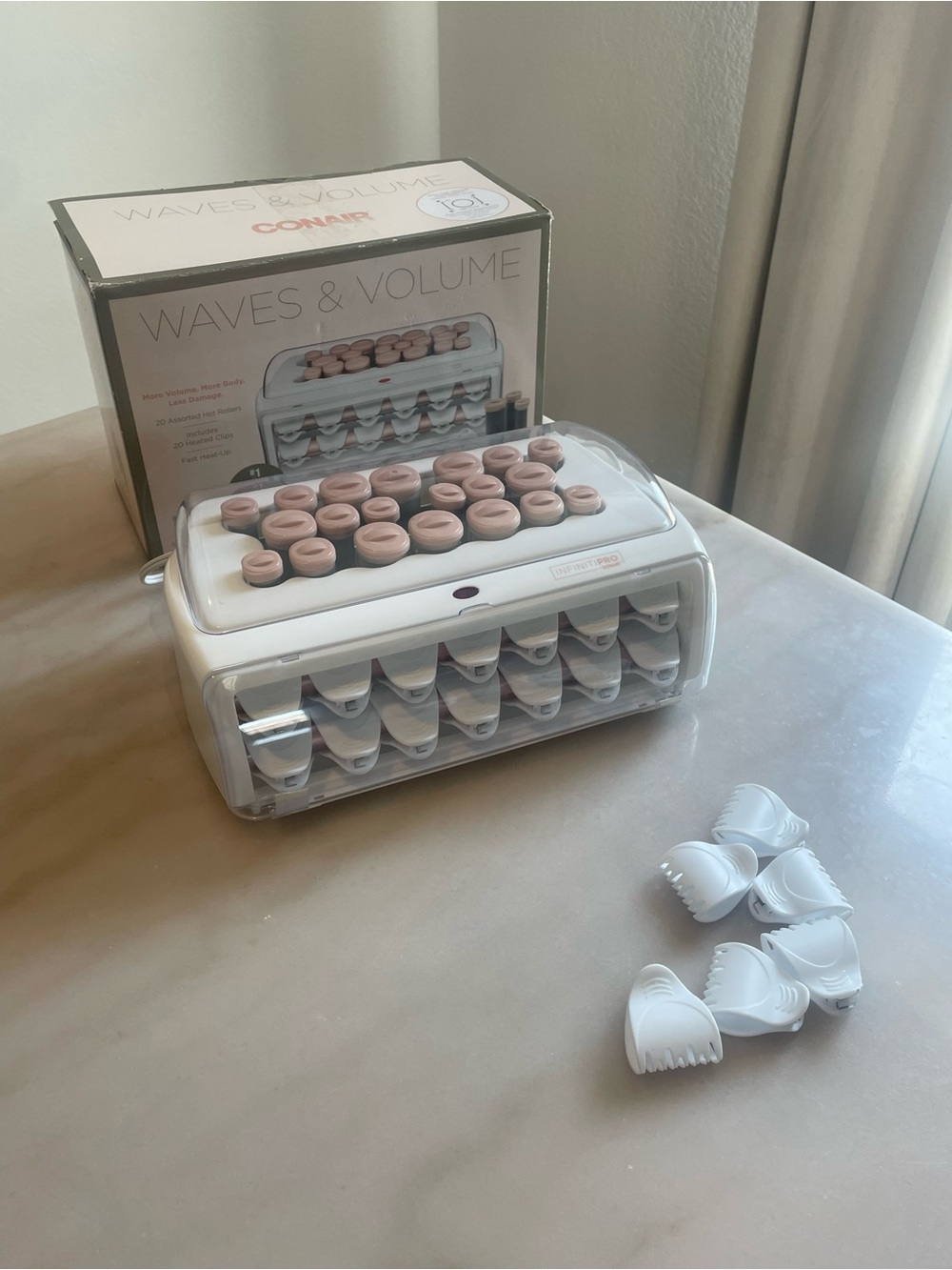 Conair InfinitiPro Waves & Volume Hot Roller Set 20 Rollers & Heated Clips